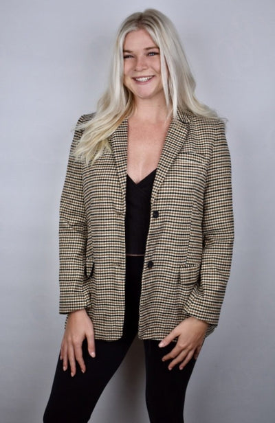 Annie's Plaid Blazer