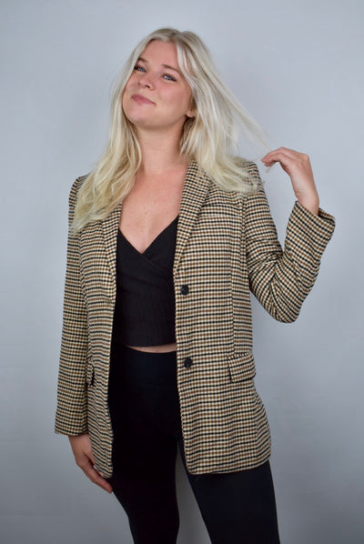 Annie's Plaid Blazer