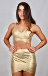 Jasmine's Metallic Skirt and Top Set