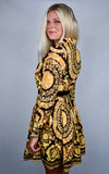 Donna's Paisley Gold Dress