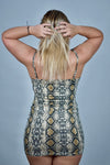 Sasha's Snake Skin Pencil Dress