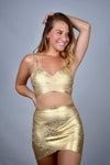 Jasmine's Metallic Skirt and Top Set