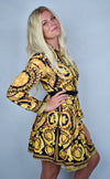 Donna's Paisley Gold Dress