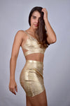 Jasmine's Metallic Skirt and Top Set