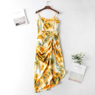 Jade's Floral Tie Dye Flower Dress