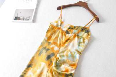 Jade's Floral Tie Dye Flower Dress