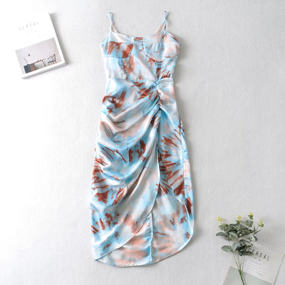 Jade's Floral Tie Dye Flower Dress