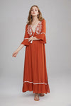 Violet's Boho Embroidered Dress