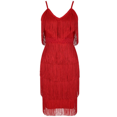 Eva's Tassel Evening Dress