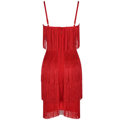 Eva's Tassel Evening Dress