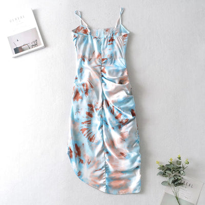 Jade's Floral Tie Dye Flower Dress
