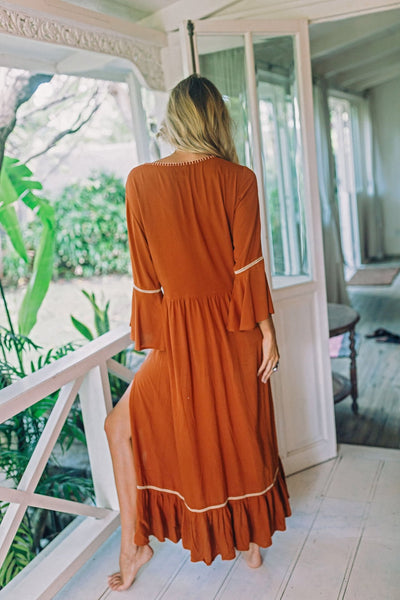 Violet's Boho Embroidered Dress