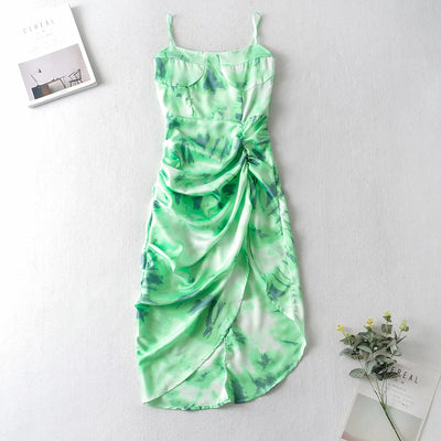 Jade's Floral Tie Dye Flower Dress