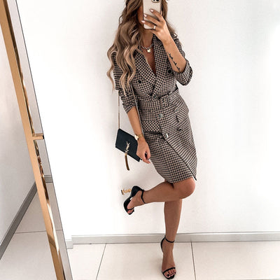Josslyn's Plaid Suit Dress