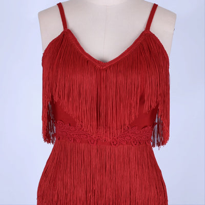 Eva's Tassel Evening Dress