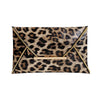 Luna's Leather Leopard Clutch