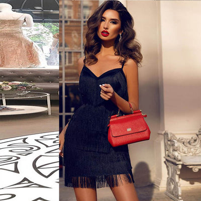 Eva's Tassel Evening Dress
