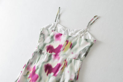 Jade's Floral Tie Dye Flower Dress