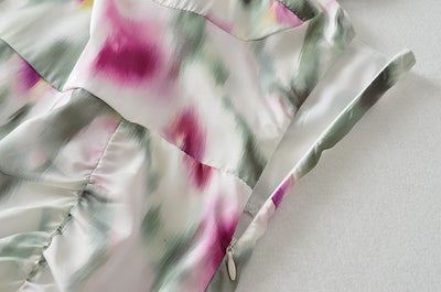 Jade's Floral Tie Dye Flower Dress