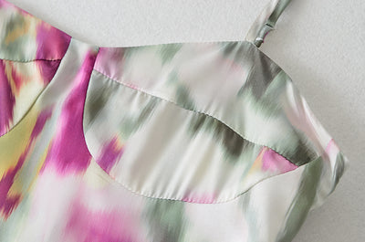 Jade's Floral Tie Dye Flower Dress