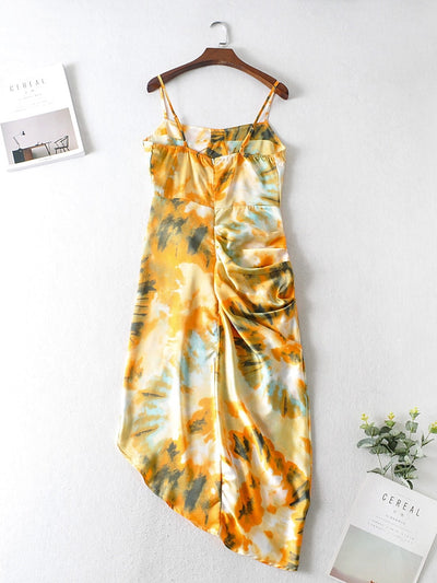 Jade's Floral Tie Dye Flower Dress