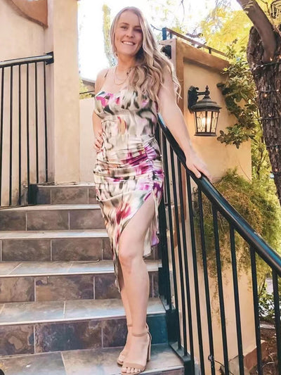 Jade's Floral Tie Dye Flower Dress
