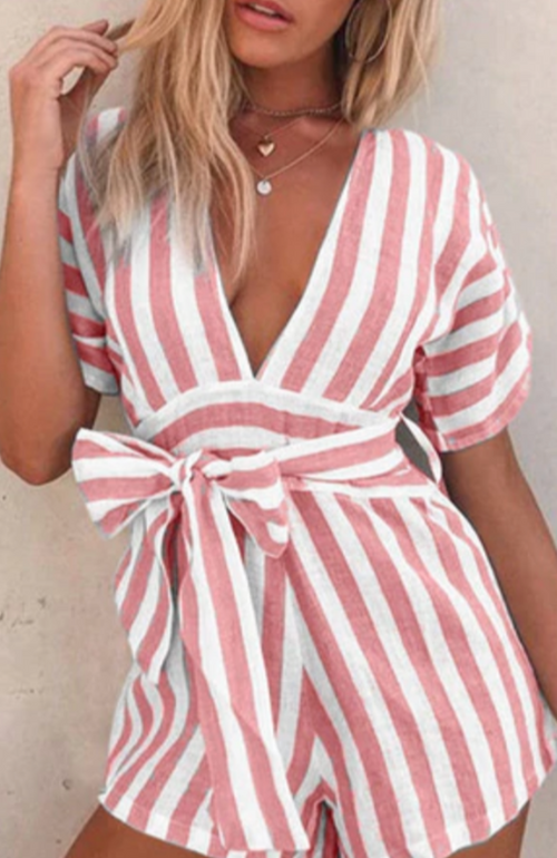 Claire's Striped Romper