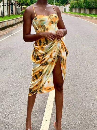 Jade's Floral Tie Dye Flower Dress