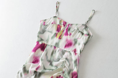 Jade's Floral Tie Dye Flower Dress