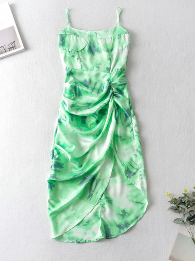 Jade's Floral Tie Dye Flower Dress