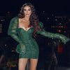 Adriana's Poof Sleeve Mini Dress