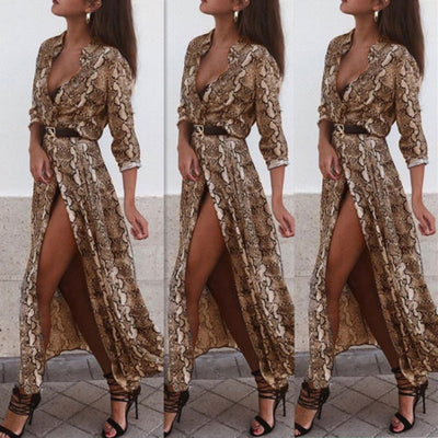 Veronica's Snakeskin Dress