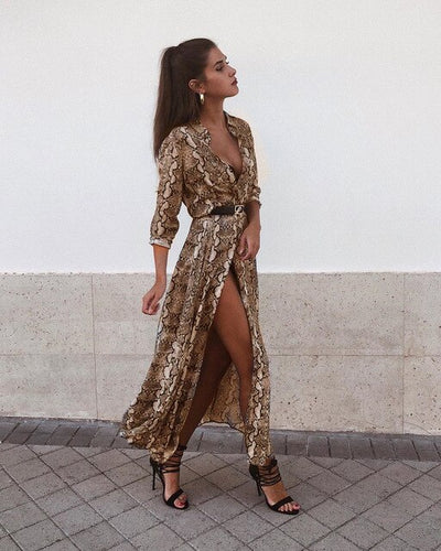 Veronica's Snakeskin Dress