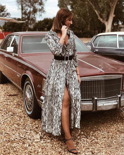 Veronica's Snakeskin Dress
