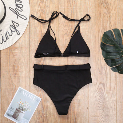 Bella's High-Waisted Belt Bikinis