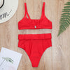Bella's High-Waisted Belt Bikinis