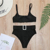 Bella's High-Waisted Belt Bikinis