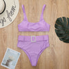 Bella's High-Waisted Belt Bikinis