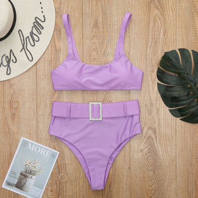 Bella's High-Waisted Belt Bikinis