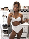 Bella's High-Waisted Belt Bikinis
