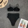 Bella's High-Waisted Belt Bikinis