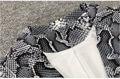 Ava's Snake-Print Suit