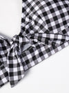 Avery's High Waisted Checkered Bikini