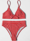 Avery's High Waisted Checkered Bikini