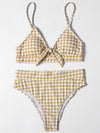 Avery's High Waisted Checkered Bikini