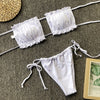 Sandy's Pleated Bandeau Bikini
