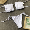 Sandy's Pleated Bandeau Bikini