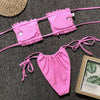Sandy's Pleated Bandeau Bikini