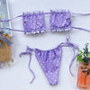 Sandy's Pleated Bandeau Bikini