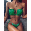 Sandy's Pleated Bandeau Bikini